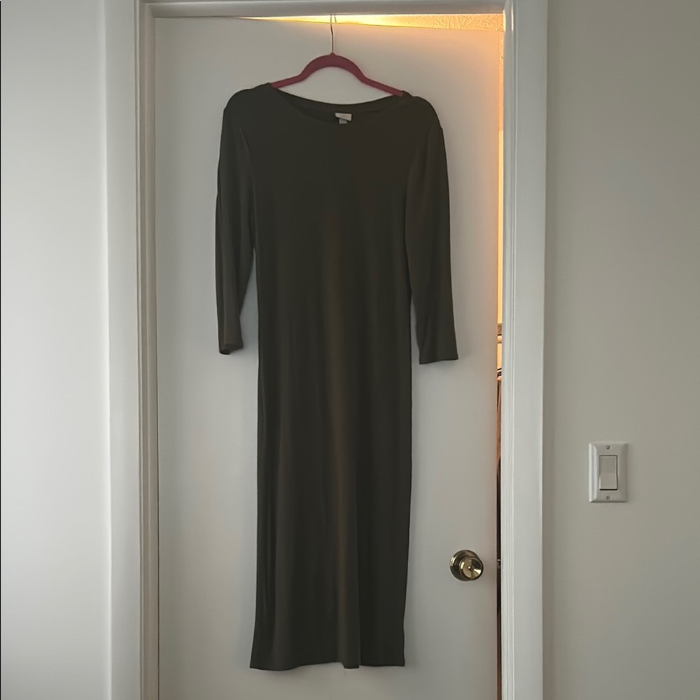 a new day Long Sleeve Dark Green Dress
